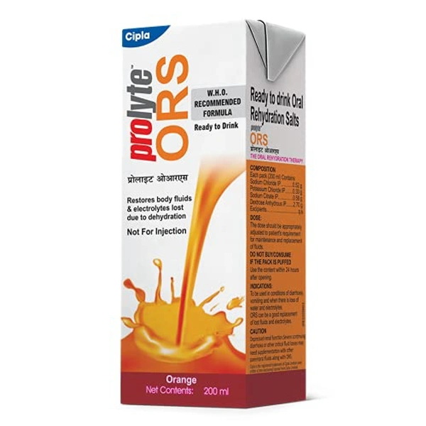 ORS PROLYTE ORANGE LIQUID 200ML