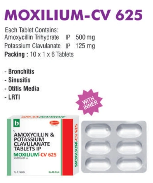 Moxilium-CV 625 Tablet  - Prescription Required