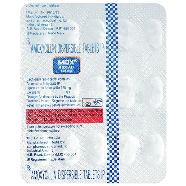 Mox Kid 125mg Tablet  - Prescription Required