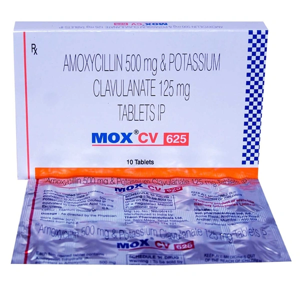 Mox CV 625 Tablet  - Prescription Required