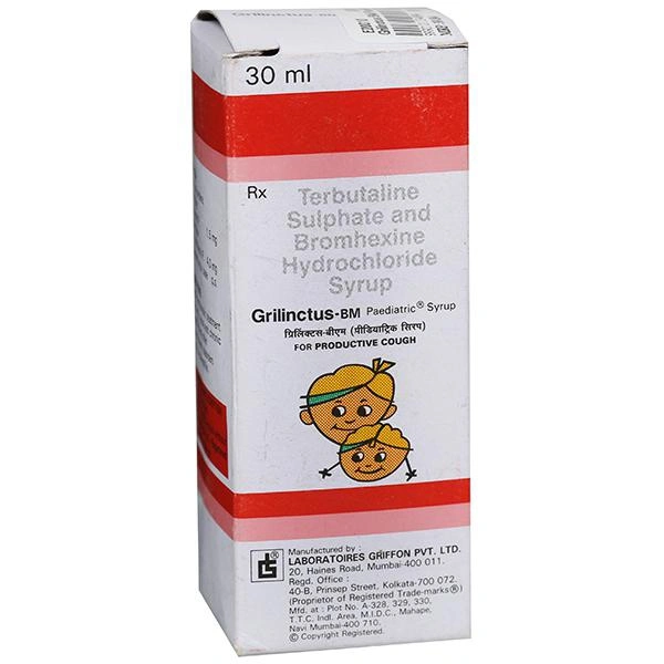 Grilinctus-BM Paediatric Syrup - Prescription Required