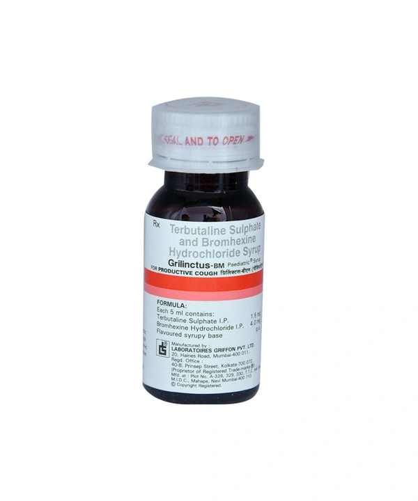 Grilinctus-BM Paediatric Syrup - Prescription Required