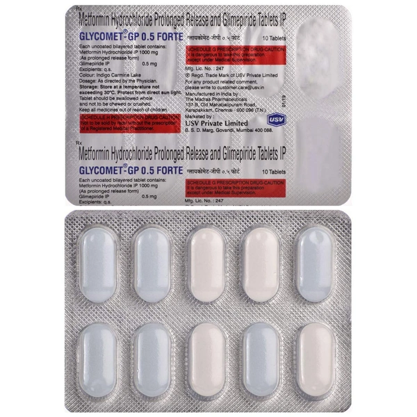 Glycomet-GP 0.5 Tablet  - Prescription Required