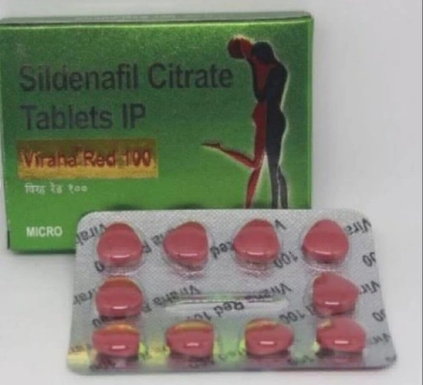 Viraha Red 100 mg Tablet (Pack of 2 Strips) 