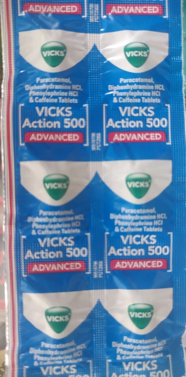 VICKS ACTION 500MG TABLET