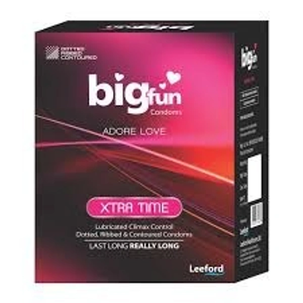 Big Fun Xtra Time Condom 3 pc pack - 