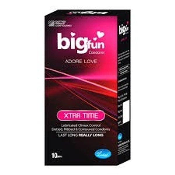 Big Fun Xtra Time Condom 10 pc Pack