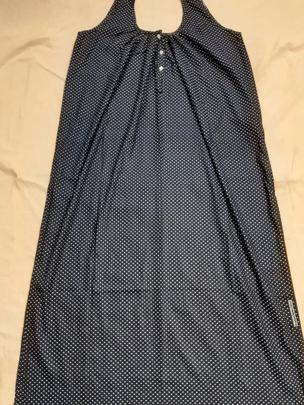 Sleeveless Bottom Maxi - blu