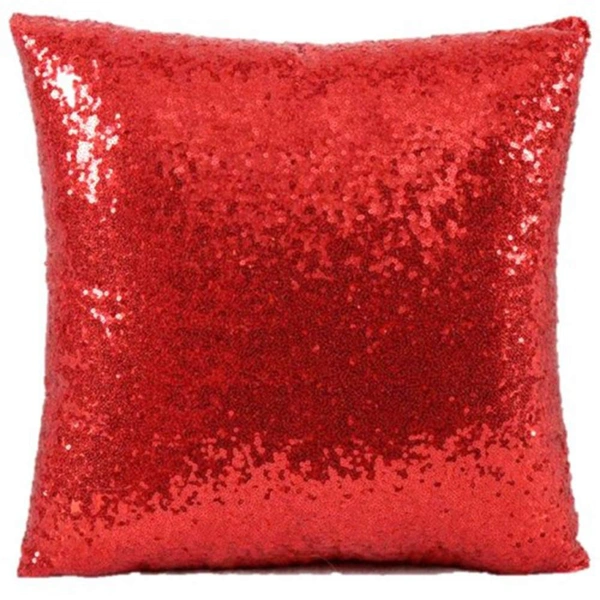  Polyester Photo Cushion (Size:- 12x12 inches,) - Red