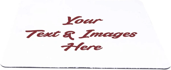  Personalised Photo/Quotes Digital Sublimation Print Square Mouse Pad (1 Pc) - Black  White Green, 9×9×8  cm, Gulafsha Future Retail