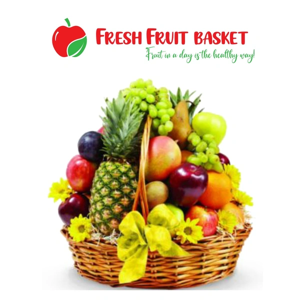 Fresh Fruits Basket 5 kg Mixed Fresh Fruits Basket - 5 kg