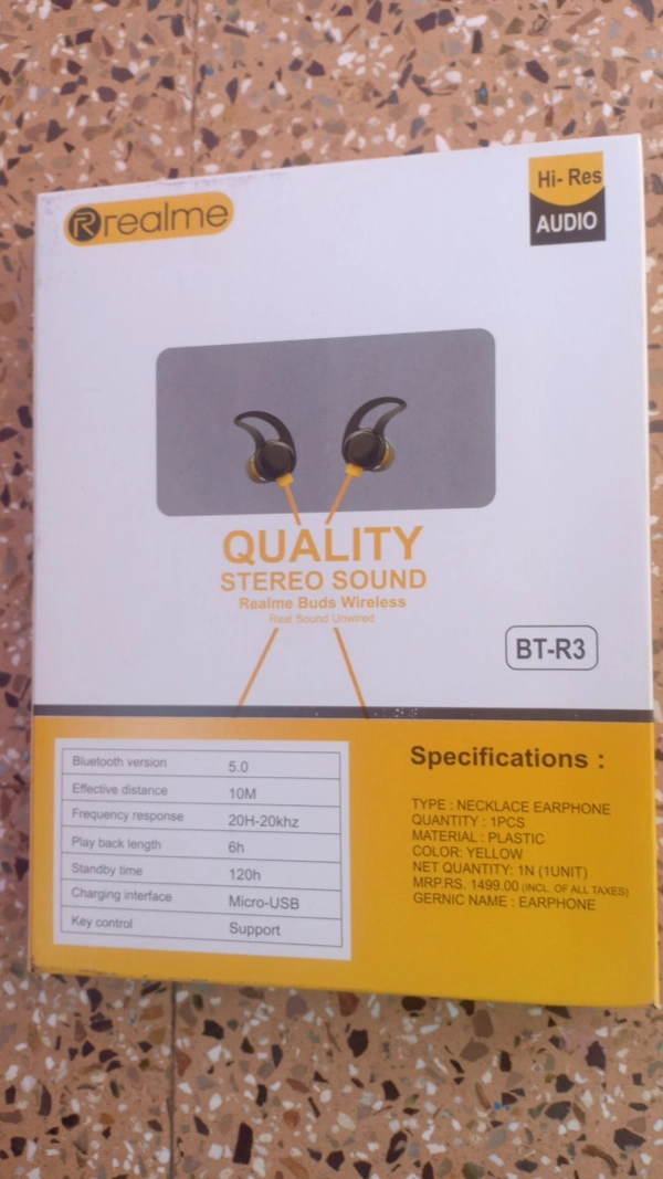 Realme Bluetooth Headset (BT-R3) - Black