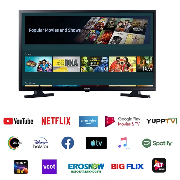 Samsung 80 cm (32 Inches) Wondertainment Series HD Ready LED Smart TV UA32T4340BKXXL (Glossy Black) (2021 Model) - 32
