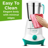 Inalsa  Inalsa Mixer Grinder Jazz Pro -550W with 3 Stainless Steel Jars ( White/Green ) - 550, White and Green