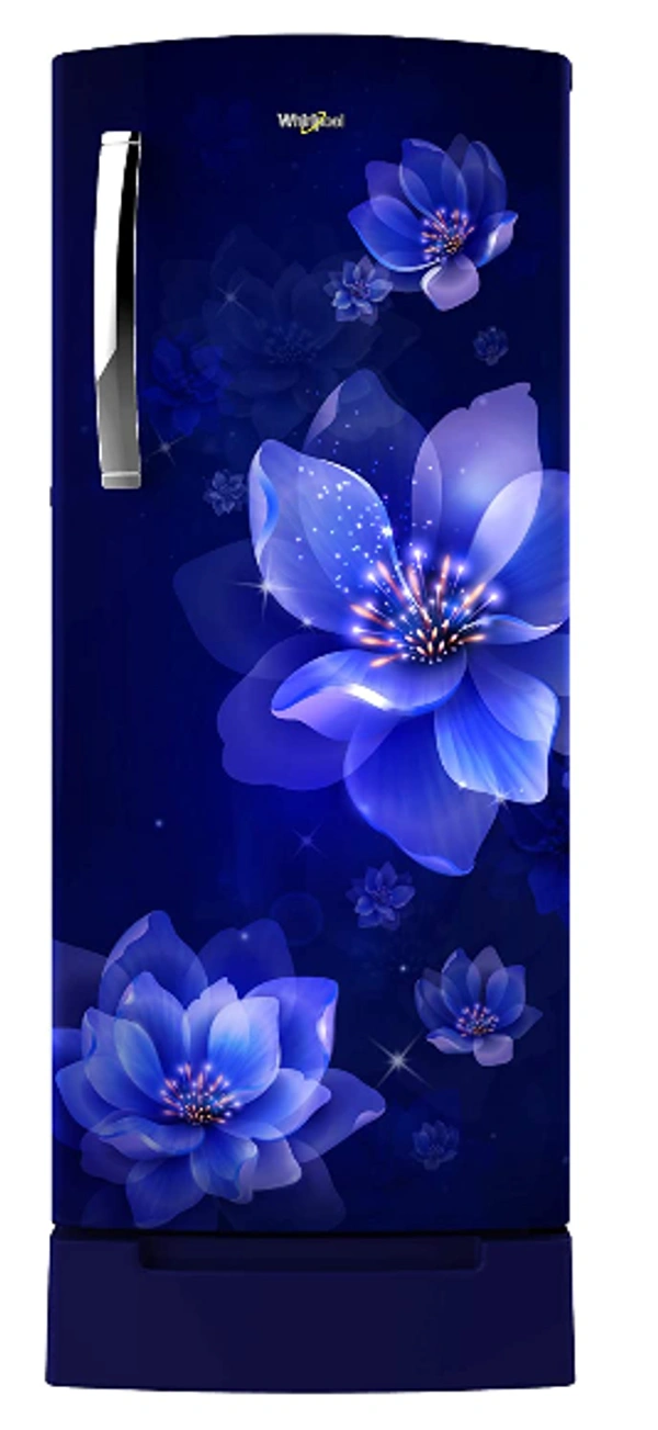 Whirlpool 200 L 4 Star Inverter Direct-Cool Single Door Refrigerator (215 ICEMAGIC PRO ROY 4S INV, Sapphire Mulia, Base Stand) - 200 Litres, Sapphire Mulia