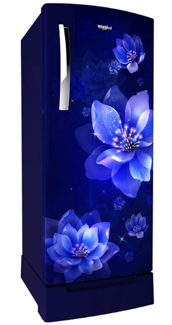 Whirlpool 200 L 4 Star Inverter Direct-Cool Single Door Refrigerator (215 ICEMAGIC PRO ROY 4S INV, Sapphire Mulia, Base Stand) - 200 Litres, Sapphire Mulia