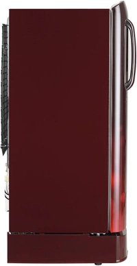 LG 190 L 4 Star Inverter Direct-Cool Single Door Refrigerator (GL-D201ASCY, Scarlet Charm, Base stand with Drawer) - 190 Litres, Red