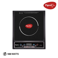 Pigeon Cruise 1800 watt Induction Cooktop (12303) with Touch Button, Induction Stove comes with 7 Preset Menus and Auto-Shut Off features (Black) - 1800 Watts, Black