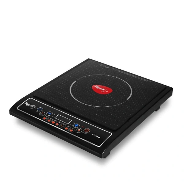 Pigeon Cruise 1800 watt Induction Cooktop (12303) with Touch Button, Induction Stove comes with 7 Preset Menus and Auto-Shut Off features (Black) - 1800 Watts, Black