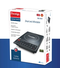 Prestige PIC 16.0+ 1900- Watt Induction Cooktop with Push button (Black) - 1900, Black