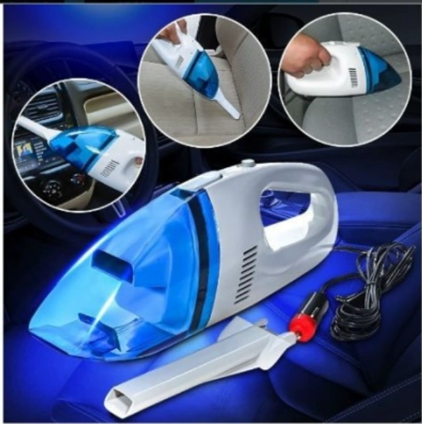 Car Vacuum Cleaner - White with Blue
