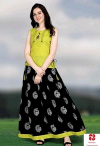 Classy Partywear Women Ethnic Skirts and Tops - All Size, Blue, Red, Green, Orange