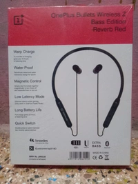 OnePlus Bullets Wireless Z Bass Edition - Reverb Red (OG Pack) - Black