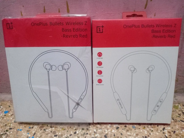 OnePlus Bullets Wireless Z Bass Edition - Reverb Red (OG Pack) - Black