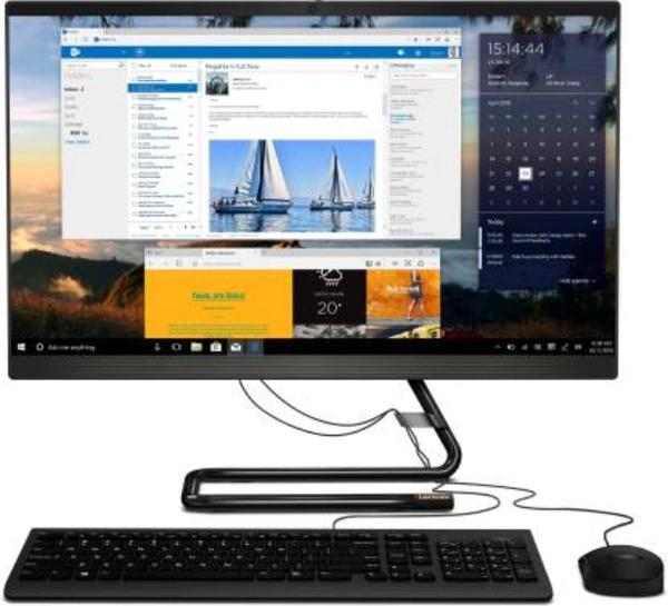 Lenovo Ideacentre Core i3 10th Generation - 23.8 inch, Black