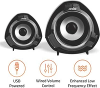 Artis S9 2.0 USB Multimedia Speakers Portable Laptop/Desktop Speaker  (Black, 2.0 Channel) - 22.8 cm x 11 cm x 11 cm