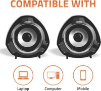 Artis S9 2.0 USB Multimedia Speakers Portable Laptop/Desktop Speaker  (Black, 2.0 Channel) - 22.8 cm x 11 cm x 11 cm
