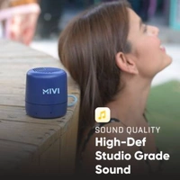 Mivi Play 5 W Portable Bluetooth Speaker  (Blue, Mono Channel) - 8 cm x 6.8 cm x 7 cm, Blue, Green, Black, Orange, White, Light Blue