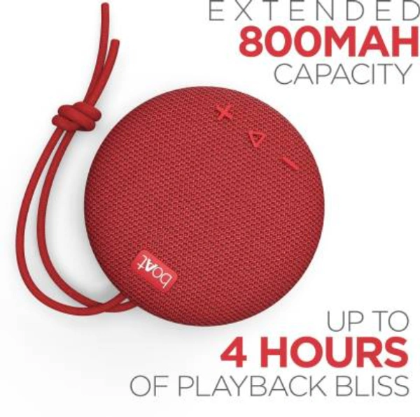 boAt Stone 190F 5 W Bluetooth Speaker  (Red, Stereo Channel) - 4.3 cm x 10.3 cm x 10.3 cm, Red, Blue, Black
