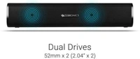 Zebronics Zeb-Vita Plus 16 W Bluetooth Laptop/Desktop Speaker  (Black, Stereo Channel) - 31.3 cm x 6.2 cm x 6.5 cm, Black, Blue, Red, Grey