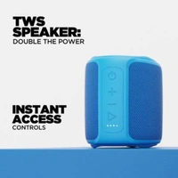 boAt Stone 350 10 W Bluetooth Speaker  (Blue, Mono Channel) - 9 cm x 9.3 cm x 11 cm, Blue, Red, Black
