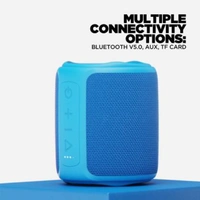 boAt Stone 350 10 W Bluetooth Speaker  (Blue, Mono Channel) - 9 cm x 9.3 cm x 11 cm, Blue, Red, Black