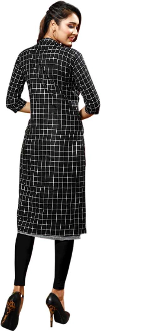 Anushansa  Women Printed Cotton Silk Straight Kurta - XS, S, M, L, XL, XXL, Grey, Black
