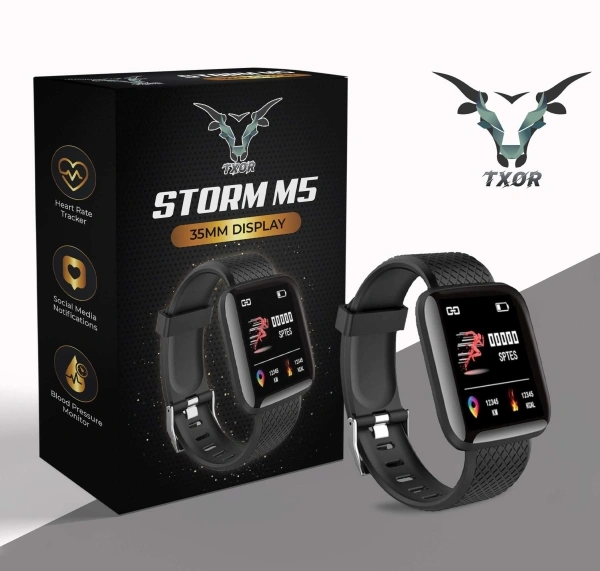 Storm M5 35mm Screen Black Smartwatch - Black, Free Size