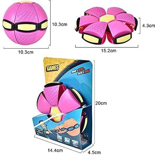 Magic Flying Saucer Ball / Flat Ball Disc - Multicolour