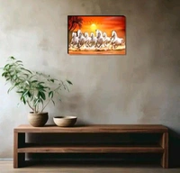 Sunrise 7 Horse Vastu Wall Paintings & Posters