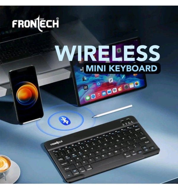 Frontech Mini Bluetooth Keyboard - Black, Mini