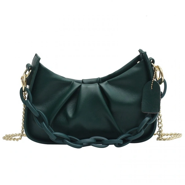 Ruche Bag With Chain 