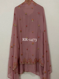 Pure Georgette Kurta Set  - Semi Stiched 