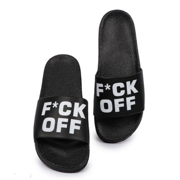 Fcuk Off Sliders - 7, black