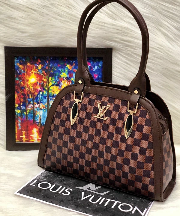 Louis Vuitton Style Hand Bag - Brown