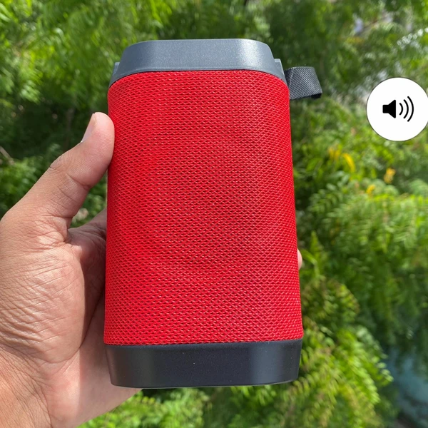 Portable LED Light Speaker  - Red