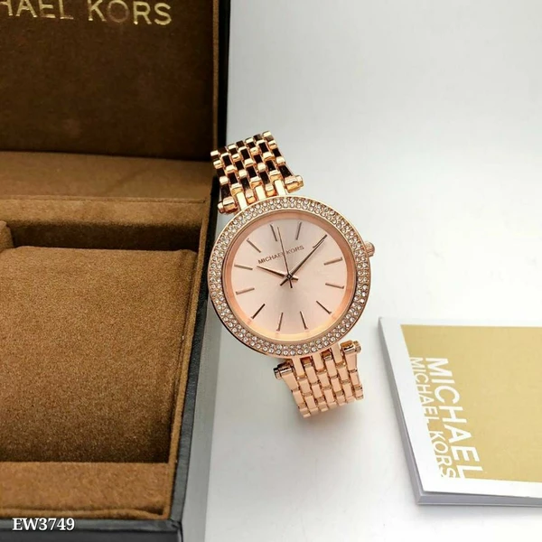 MK ladies Watch - Gold Dial, Gold