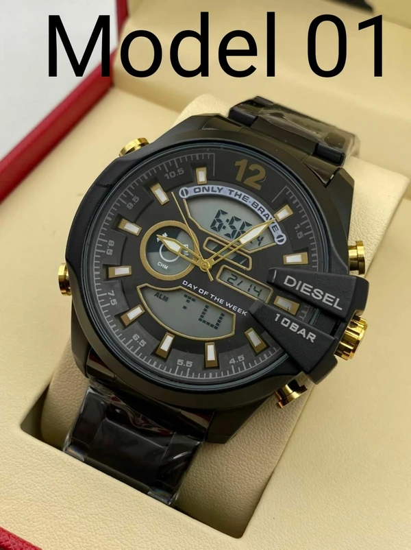 DIESEL10 BAR NEW LOOK LUXURY WATCH - Model 1