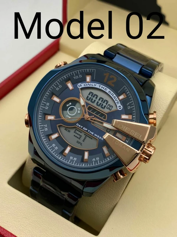 DIESEL10 BAR NEW LOOK LUXURY WATCH - Model 2