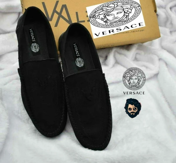 VERSACE LOAFERS - Navy Blue